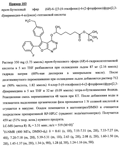 Новые ациклические, замещенные производные фуропиримидина и их применение для лечения сердечно-сосудистых заболеваний (патент 2454419)