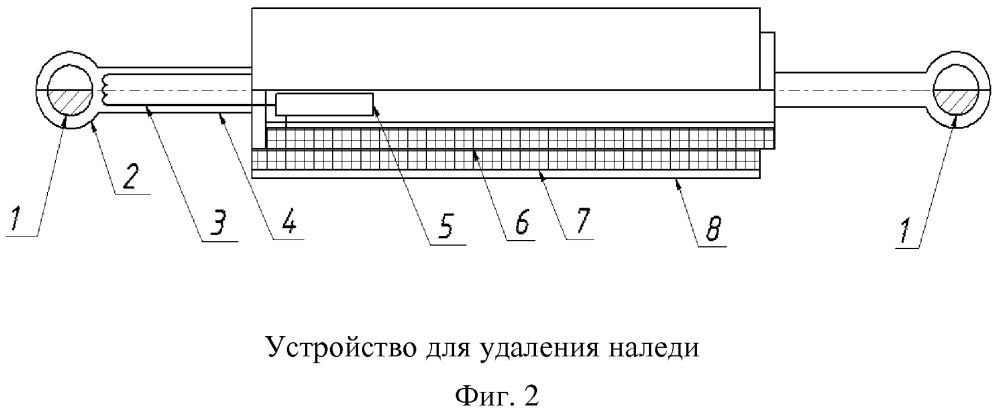 Способ и устройство для удаления наледи с проводов линий электропередачи (патент 2666754)