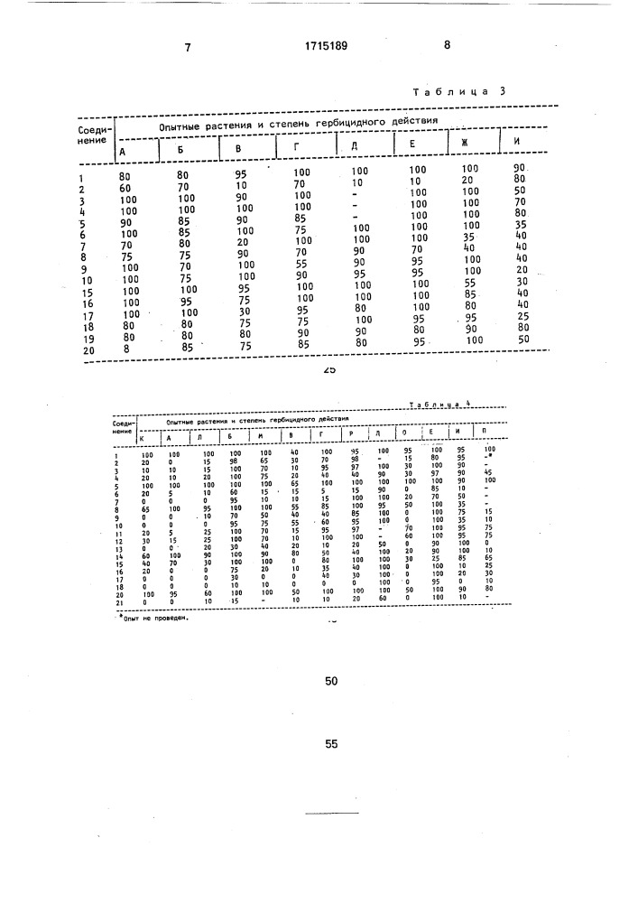 Способ борьбы с нежелательной растительностью (патент 1715189)