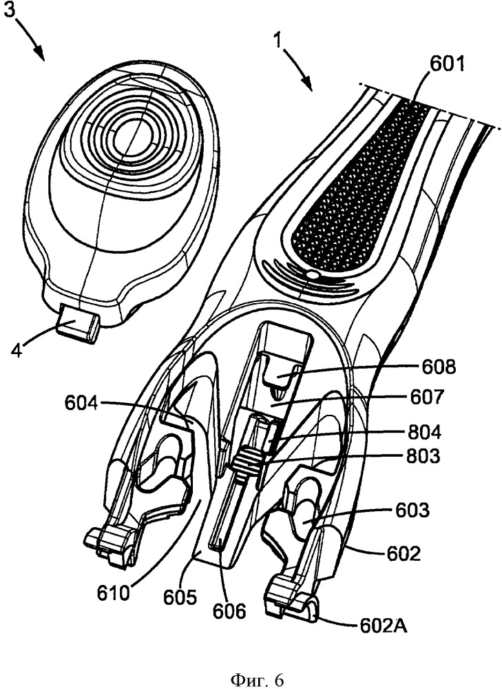 Бритвенные ручки, соединяемые с возможностью отсоединения со сменными картриджами для бритья (патент 2660546)