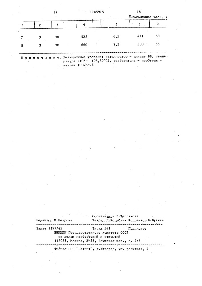 Способ получения катализатора для полимеризации этилена (патент 1145915)