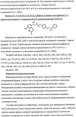 Производные 4-(2-амино-1-гидроксиэтил)фенола в качестве агонистов  2-адренергического рецептора (патент 2451675)