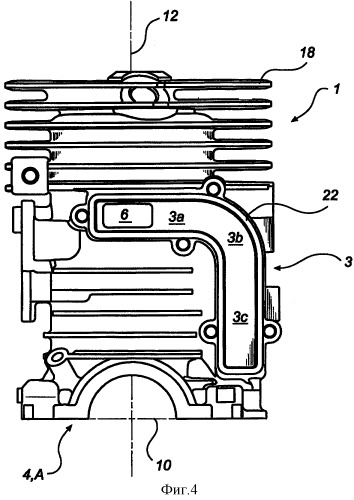 Цилиндр для двигателя внутреннего сгорания с картерной продувкой (патент 2326254)