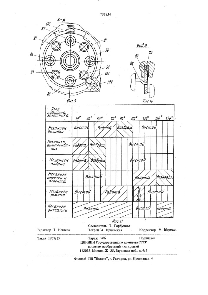 Многопозиционный холодновысадочный автомат (патент 733834)