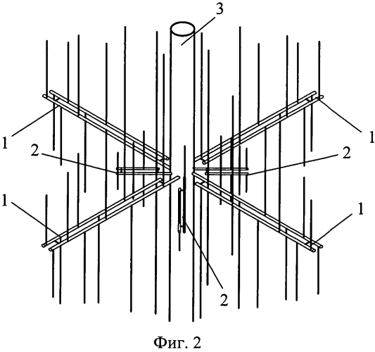 Способ передачи сигналов через всенаправленную кольцевую логопериодическую антенную решетку вертикальной поляризации и антенная решетка для его осуществления (патент 2587495)