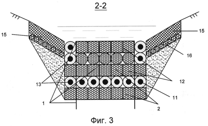 Противоэрозионное сооружение биопозитивной конструкции для восстановления оврагов (патент 2565264)