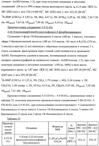 Производные 2-сульфанилбензимидазол-1-илуксусной кислоты в качестве антагонистов crth2 (патент 2409569)