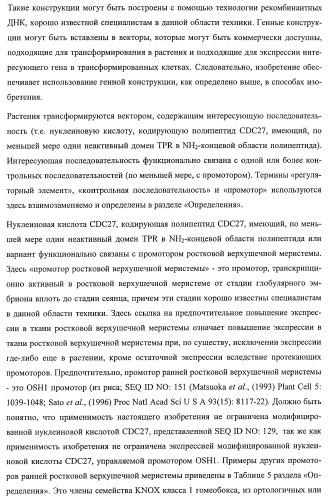 Растения, имеющие улучшенные характеристики роста, и способы их получения (патент 2463352)