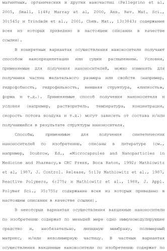 Включение адъюванта в иммунонанотерапевтические средства (патент 2496517)