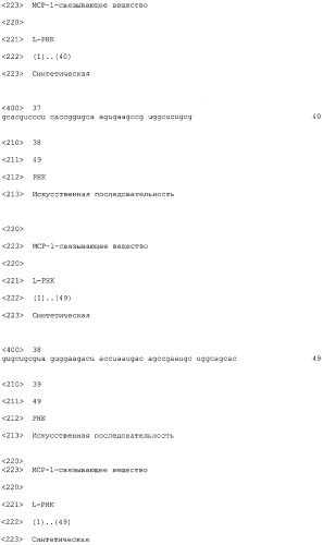 Нуклеиновые кислоты, связывающиеся с мср-1 (патент 2518330)