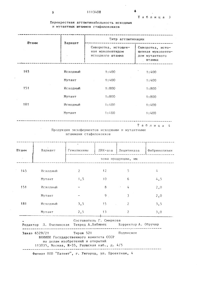 Способ отбора фагоустойчивых мутантов стафилококков (патент 1113408)