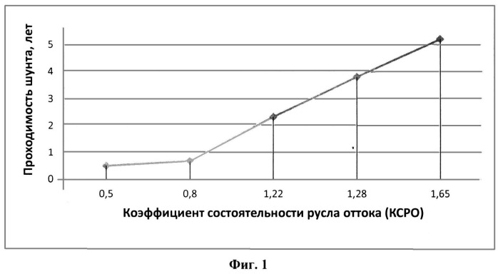 Способ оценки состоятельности русла оттока при бедренно-подколенном шунтировании в изолированный сегмент у больных с критической ишемией (патент 2545419)