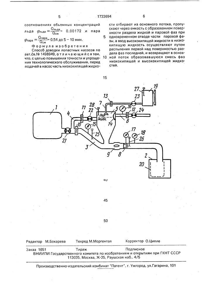 Способ доводки лопастных насосов (патент 1733694)