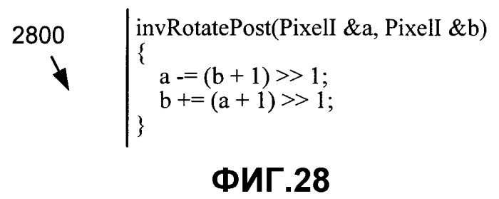 Обратимая двумерная предварительная и постфильтрация для перекрывающегося биортогонального преобразования (патент 2412473)