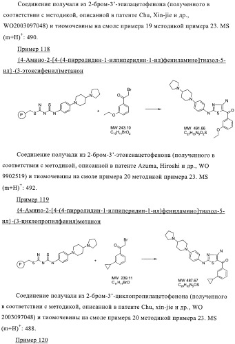 Новые пиперидинзамещенные диаминотиазолы (патент 2382784)