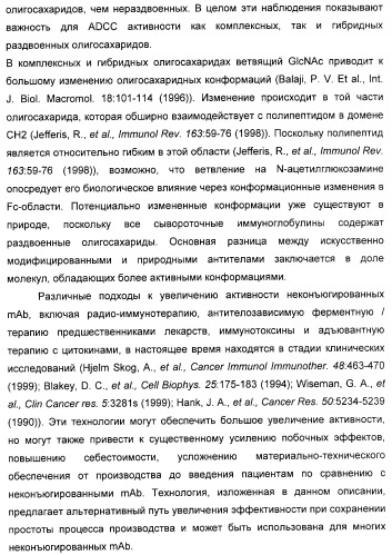 Гликозилированные антитела (варианты), обладающие повышенной антителозависимой клеточной цитотоксичностью (патент 2321630)