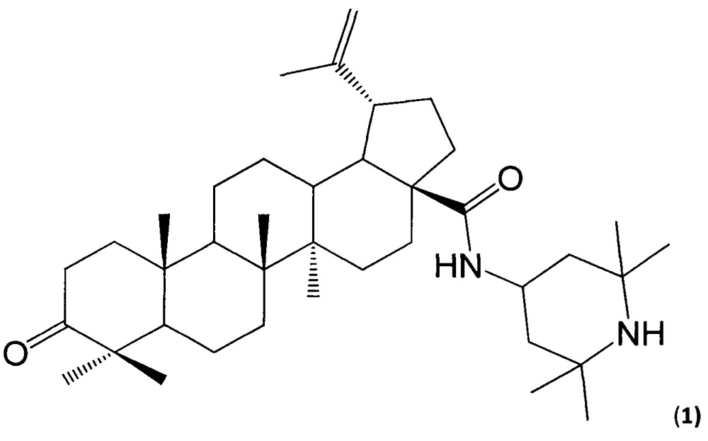 N-[3-оксолуп-20(29)-ен-28-оил]-2,2,6,6-тетраметилпиперидин-4-иламин, обладающий цитотоксической активностью в отношении опухолевых клеток человека (патент 2641900)