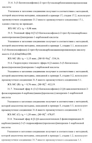 Производные пиримидина и их применение в качестве антагонистов рецептора p2y12 (патент 2410393)