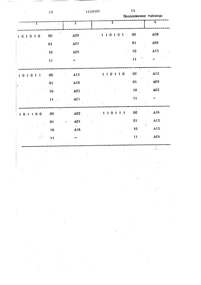 Устройство для контроля кодовой комбинации (патент 1439597)