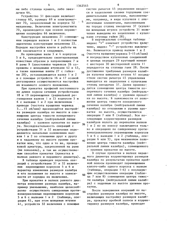 Прокатная клеть (патент 1342545)