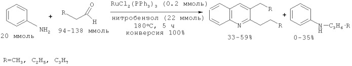 Способ получения 2- и 2,3-замещенных хинолинов (патент 2504540)