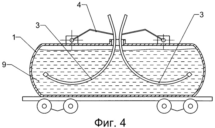 Устройство для разогрева вязких продуктов в железнодорожной цистерне (патент 2446087)