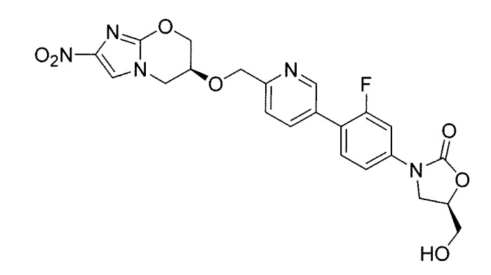 Бициклические нитроимидазолы, ковалентно соединенные с замещенными фенилоксазолидинонами (патент 2504547)