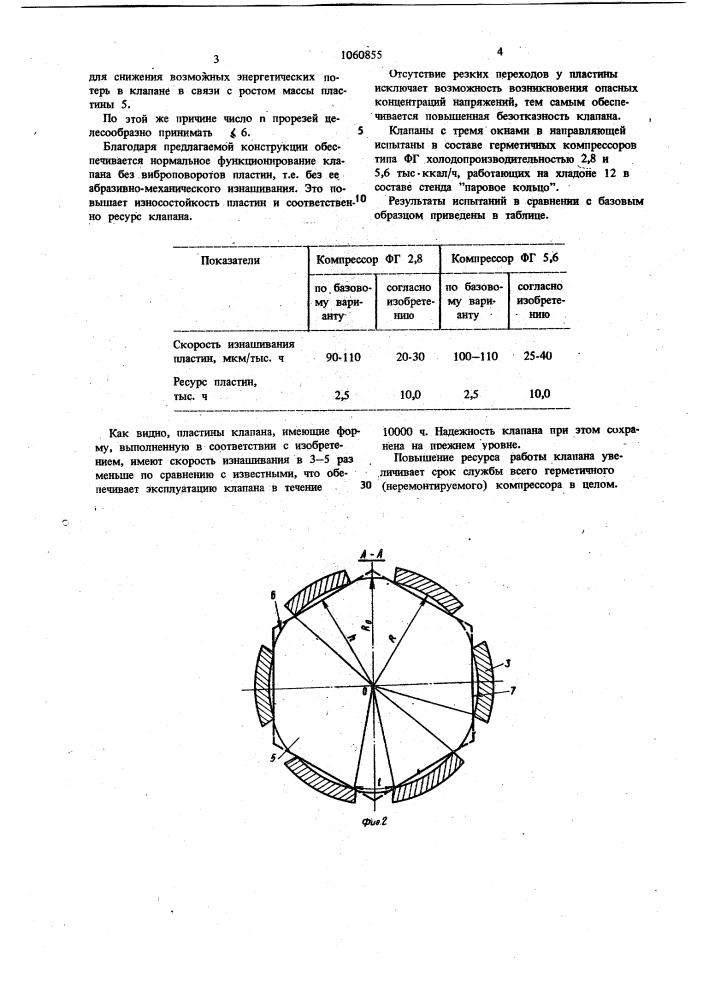 Самодействующий пятачковый клапан (патент 1060855)