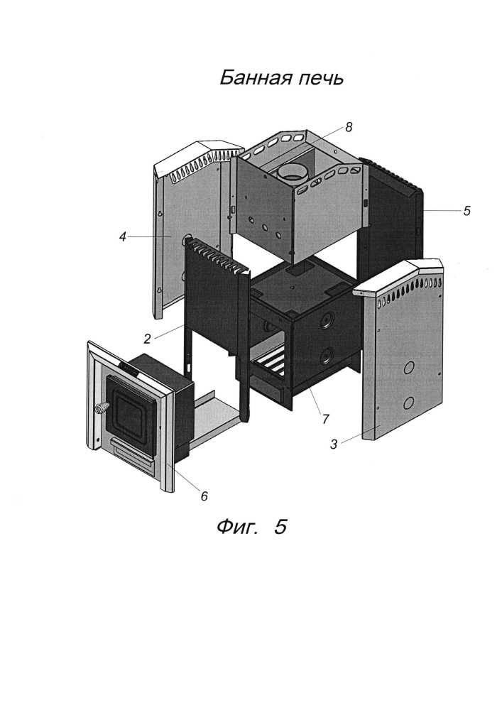 Банная печь (патент 2651878)