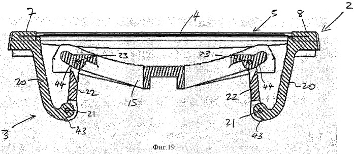 Опорная конструкция для гибкого блока лезвия (патент 2412802)