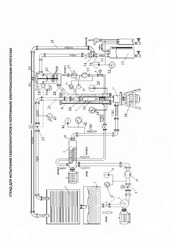Стенд для испытания газосепараторов к погружным электронасосным агрегатам (патент 2588332)
