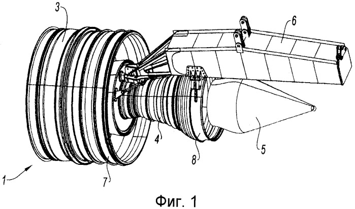 Крепление многоконтурного турбореактивного двигателя к летательному аппарату (патент 2483004)