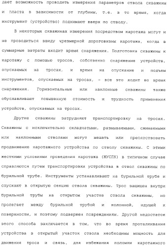 Каротаж в процессе спускоподъемных операций с помощью модифицированного трубчатого элемента (патент 2332565)