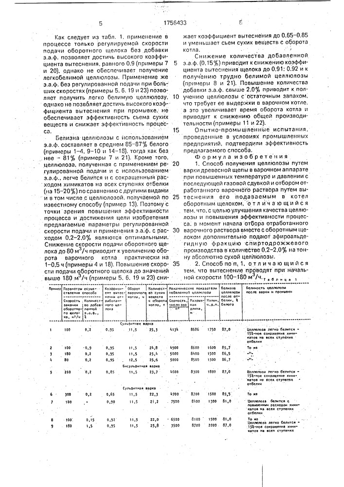 Способ получения целлюлозы (патент 1756433)