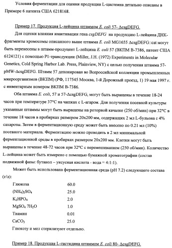 Способ получения l-треонина с использованием бактерии, принадлежащей к роду escherichia, модифицированной таким образом, что в ней нарушена способность к образованию ворсинок типа &quot;керли&quot; (патент 2338782)