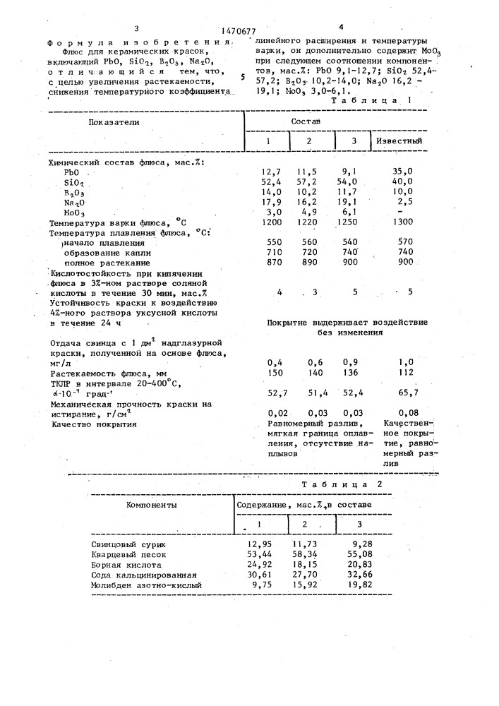 Флюс для керамических красок (патент 1470677)