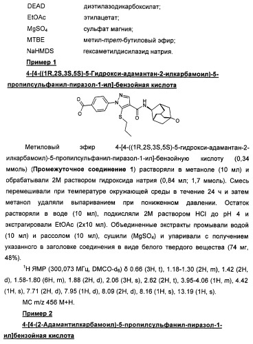 Производные пиразола в качестве ингибиторов 11-бета-hsd1 (патент 2462456)