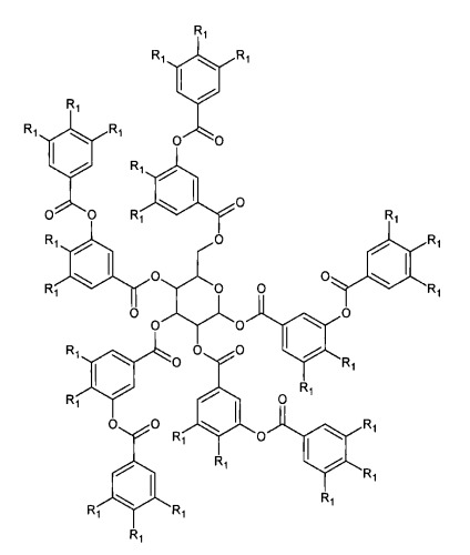 Галлотанниновые соединения в композициях для покрытия литографических печатных форм (патент 2487882)