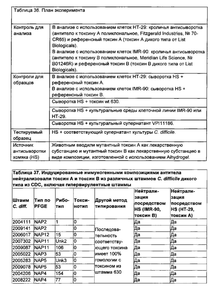 Композиции и способы, имеющие отношение к мутантному токсину из clostridium difficile (патент 2630671)