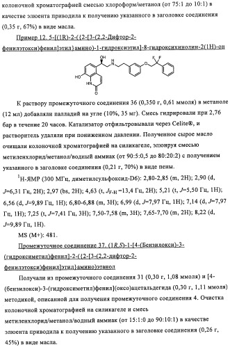 Производные 4-(2-амино-1-гидроксиэтил)фенола в качестве агонистов  2-адренергического рецептора (патент 2451675)