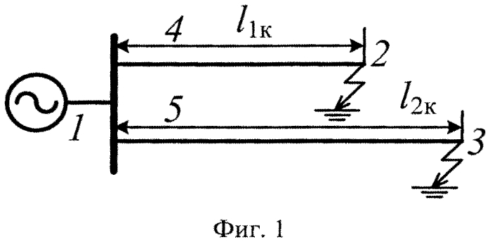 Способ определения расстояния до мест замыканий на землю на двух линиях электропередачи в сетях с малыми токами замыкания на землю (патент 2557375)