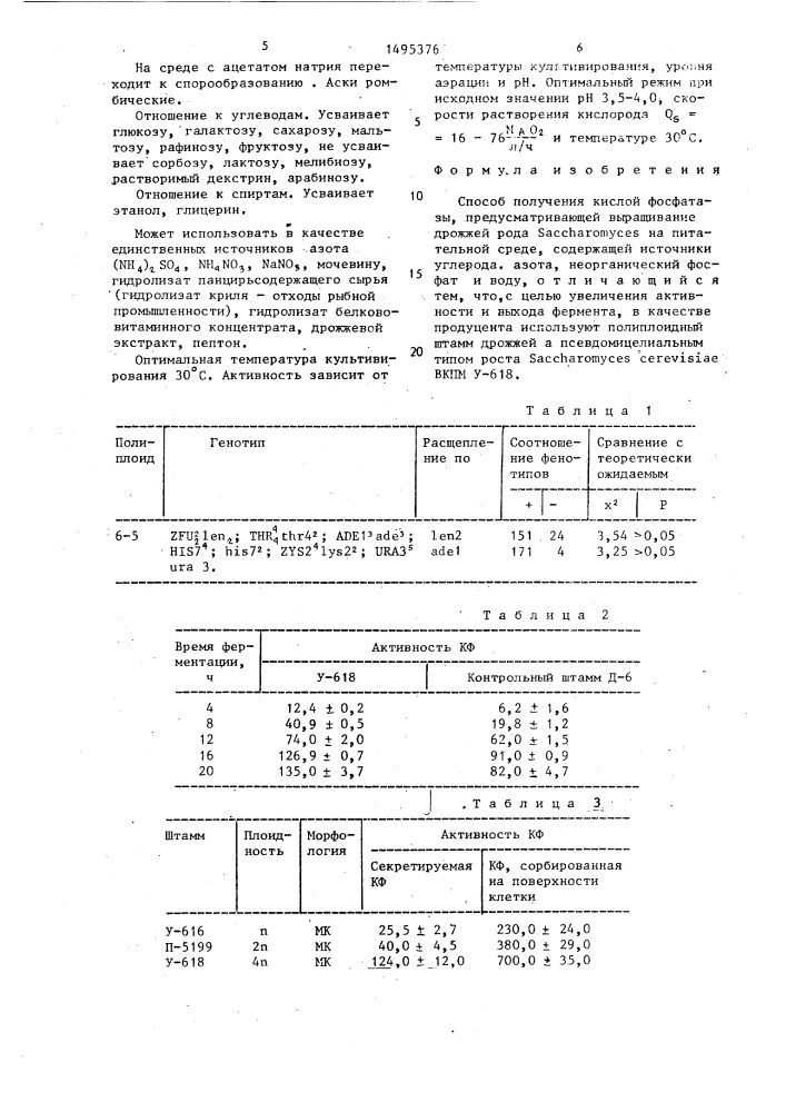 Способ получения кислой фосфатазы (патент 1495376)