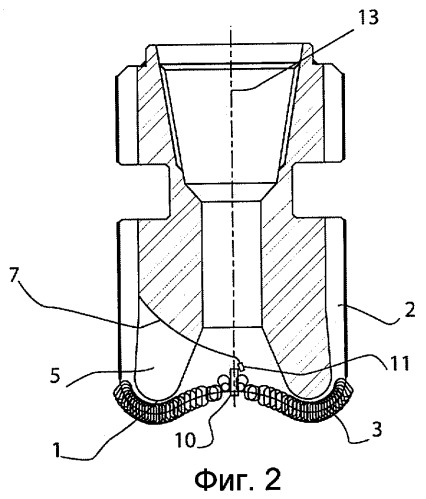 Коронка для бурения скважин и способ бурения (патент 2469173)