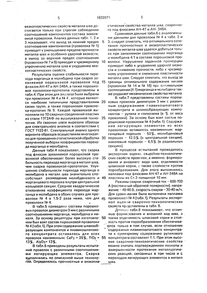 Порошковая проволока (патент 1832071)