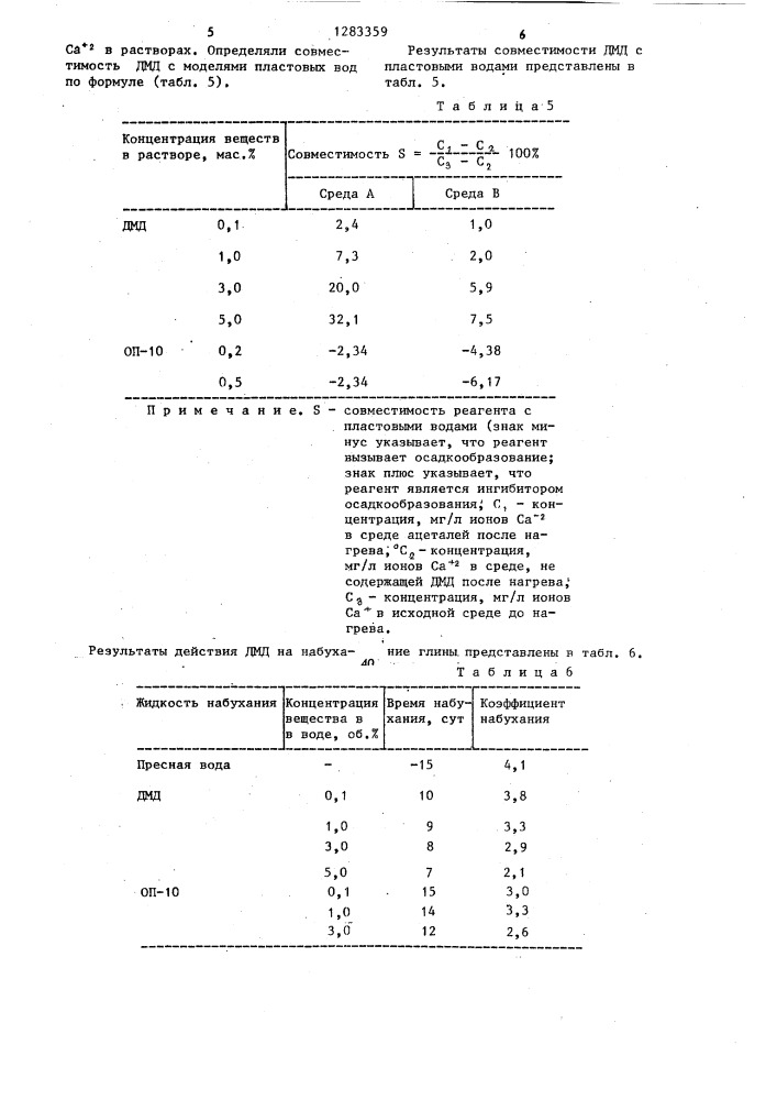 Способ обработки призабойной зоны водонагнетательных скважин (патент 1283359)