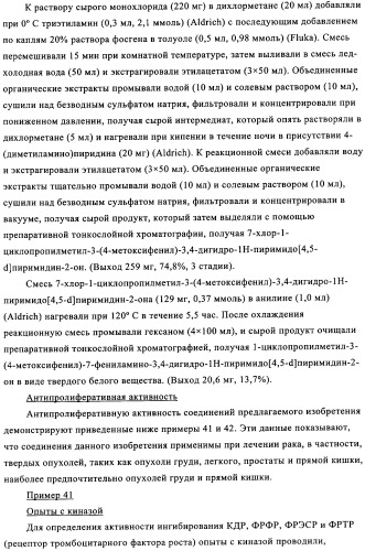 Пиримидиновые соединения, обладающие свойствами селективного ингибирования активности кдр и фрфр (патент 2350617)