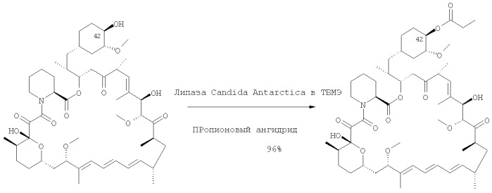 Региоспецифический синтез производных 42-эфира рапамицина (патент 2387657)
