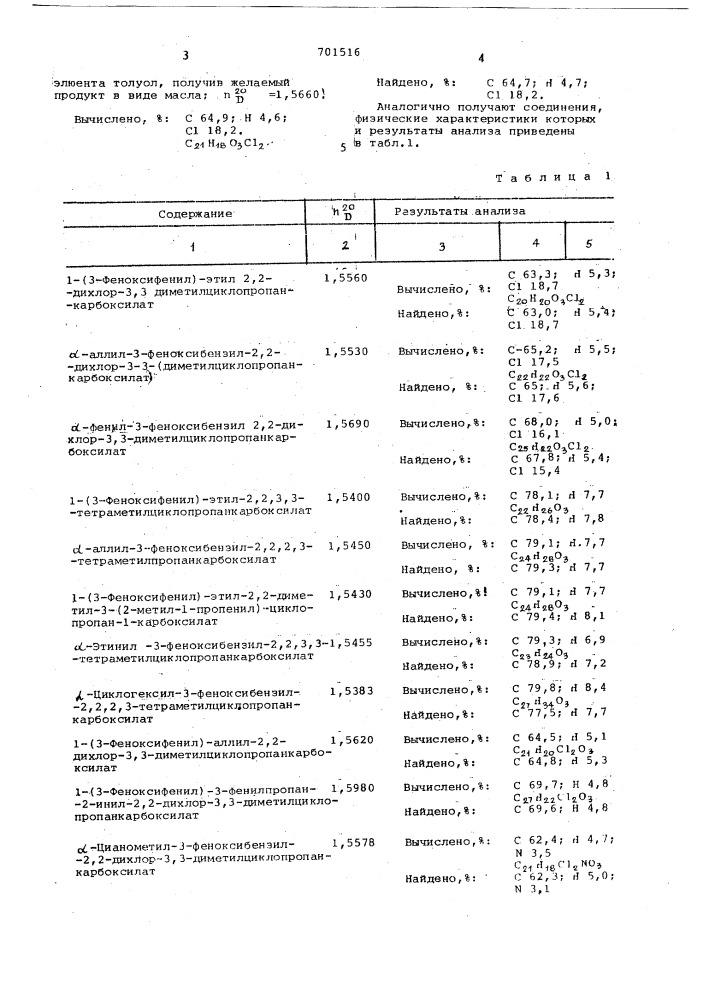 Инсектицидное и акарицидное средство (патент 701516)