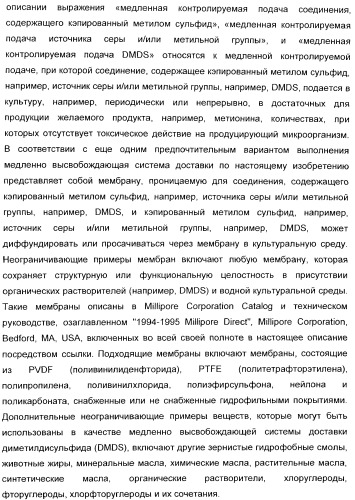 Применение диметилдисульфида для продукции метионина микроорганизмами (патент 2413001)