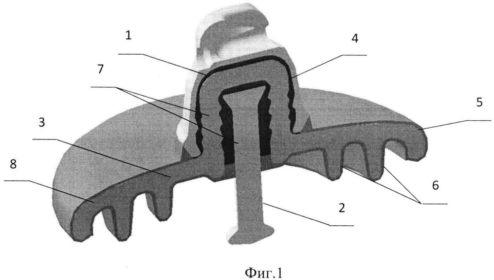 Электроизоляционная конструкция с гидрофобным покрытием (патент 2654076)